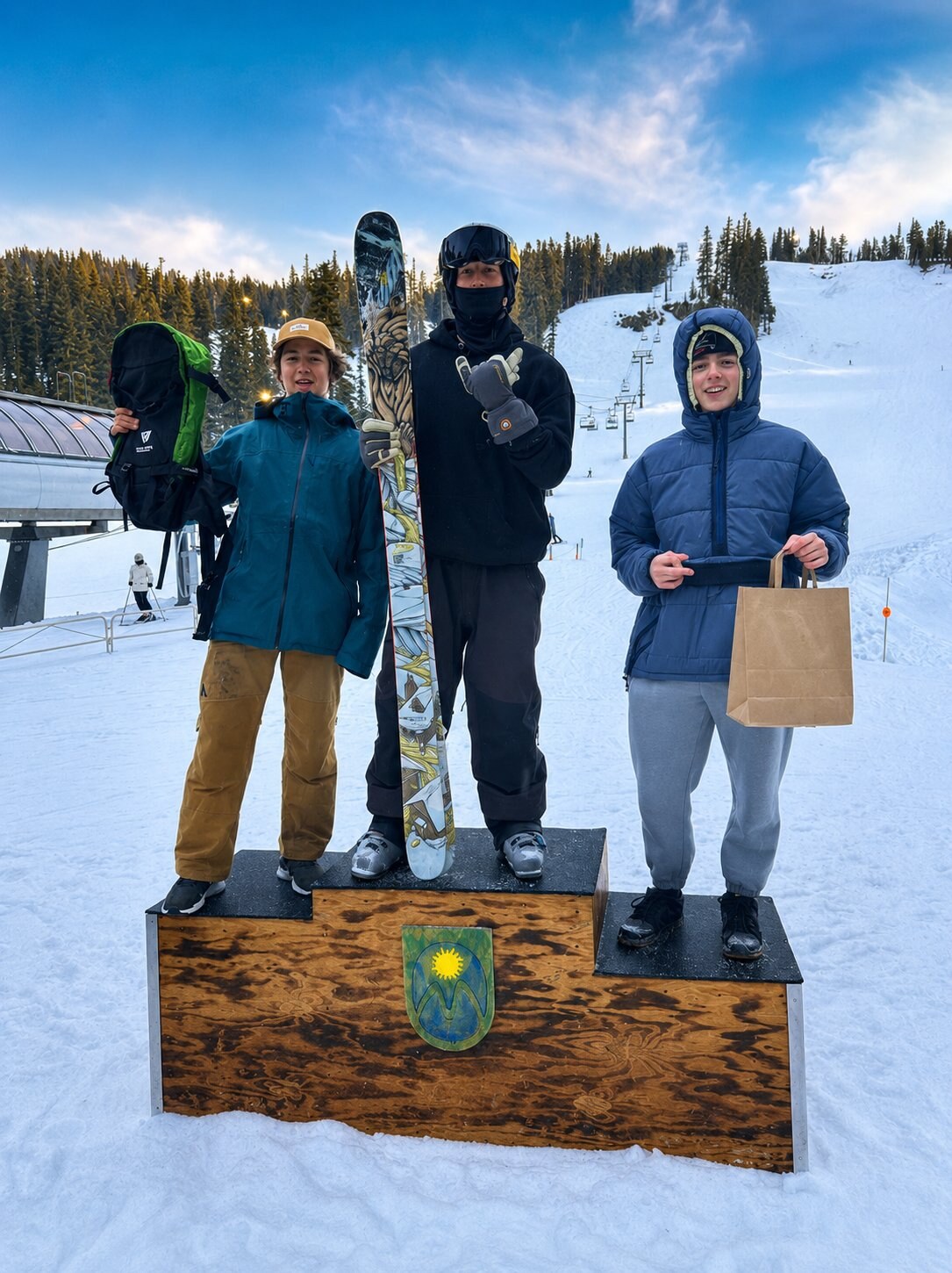 Drake on the podium